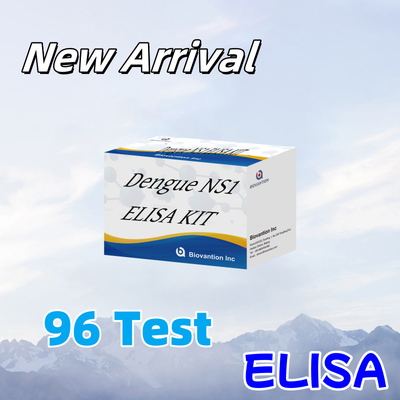 ELISA ডেঙ্গু Ns1 টেস্ট কিট 96 টেস্ট দ্রুত পাঠ সময় 1 ঘন্টার মধ্যে